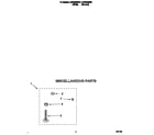 Whirlpool LSP9245BW1 miscellaneous diagram