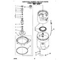 Whirlpool LTG6234AN2 agitator, basket and tub diagram