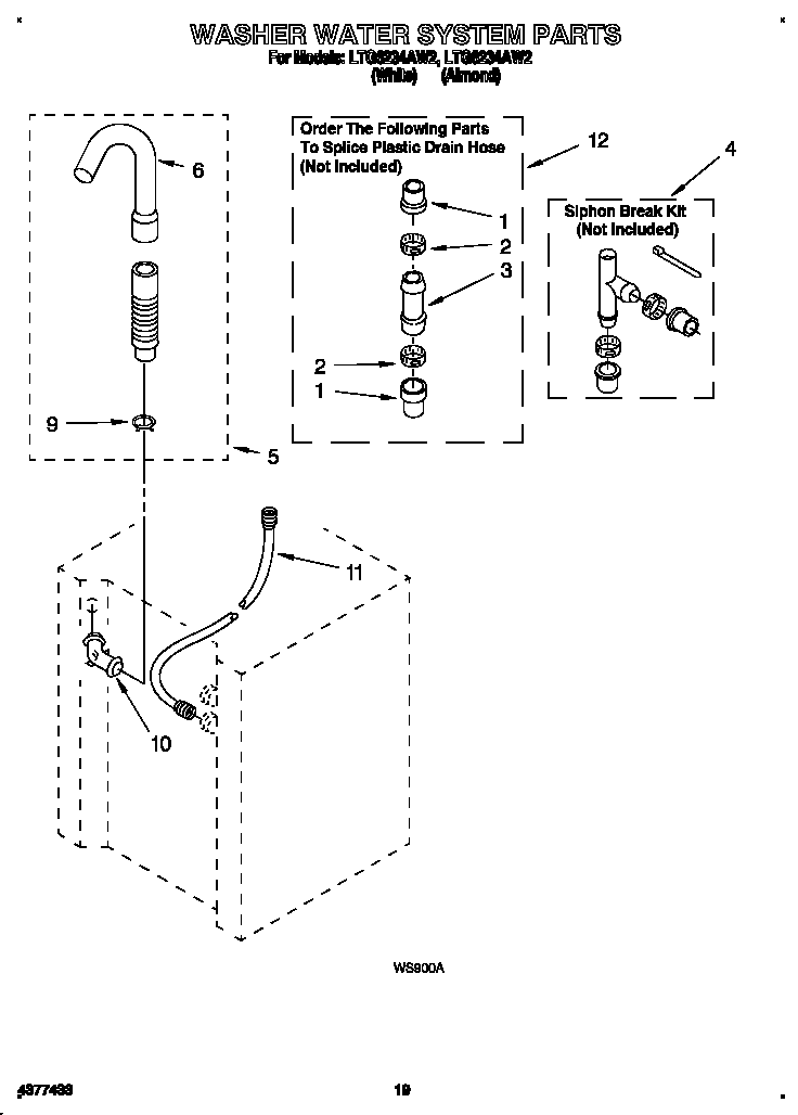 Washer water system