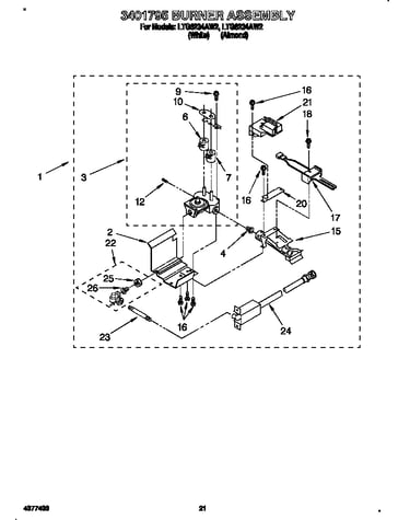 3401795 burner assembly