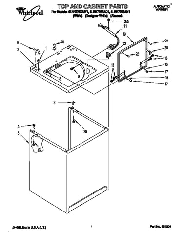 Top and cabinet
