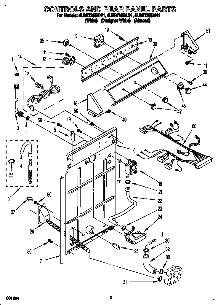 Controls and rear panel