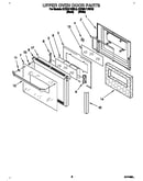 Upper oven door