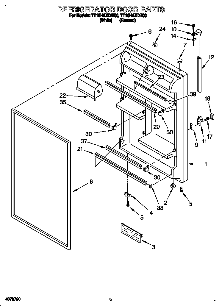 Refrigerator door