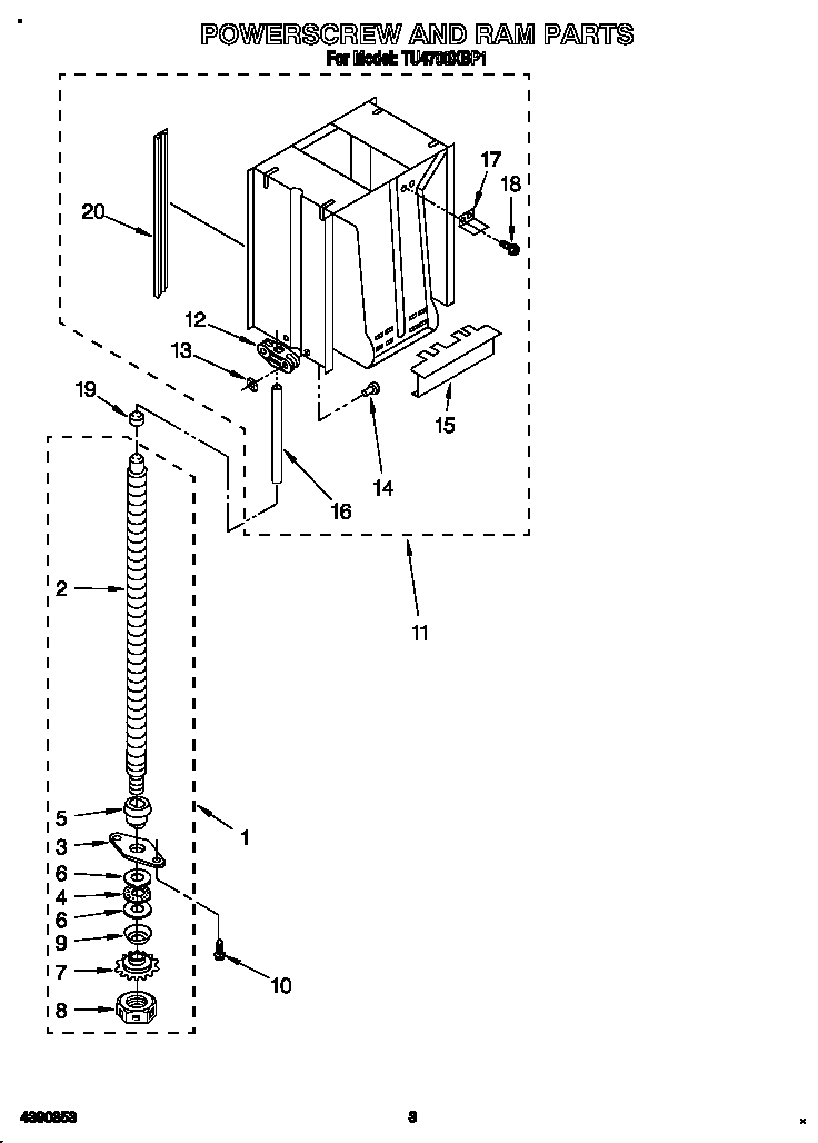 Powerscrew and ram