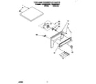 Whirlpool LGR3622BW0 top and console diagram
