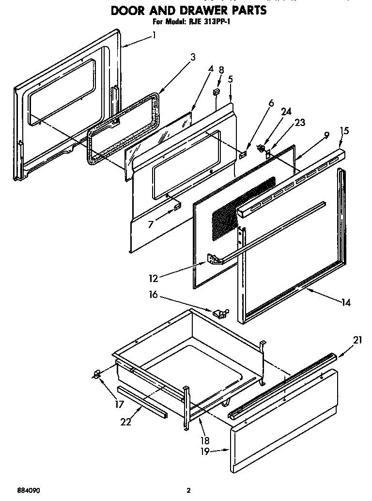 Door and drawer