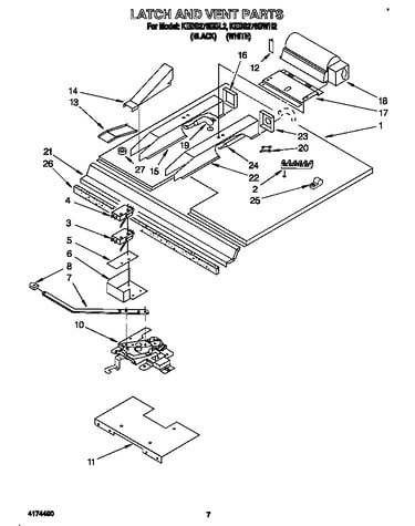 Latch and vent