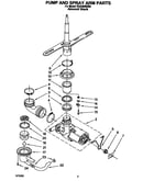 Pump and spray arm