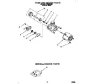 Roper RUD4500DB0 pump and motor diagram