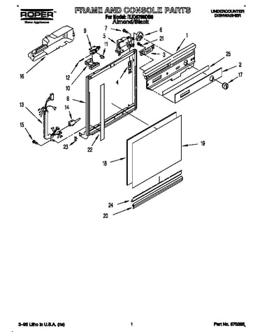 Frame and console