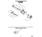 Roper RUD5750DB0 pump and motor diagram
