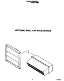 Optional wall cap accessories