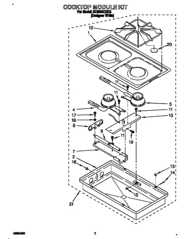 Cooktop module kit