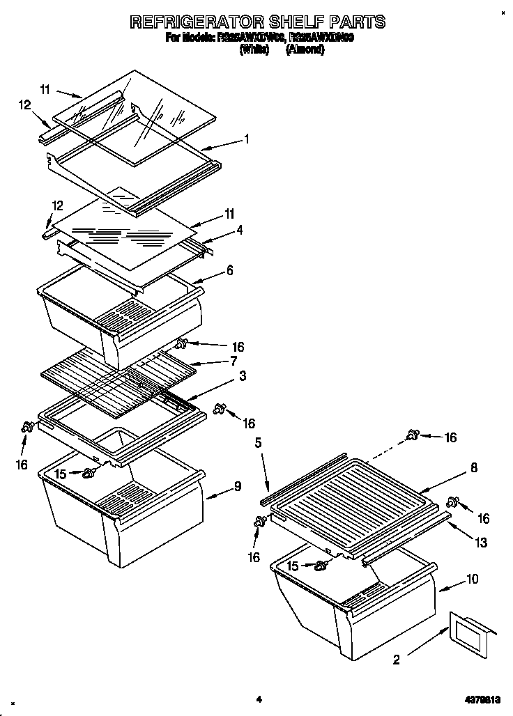 Refrigerator shelf
