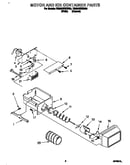 Motor and ice container
