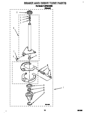 Brake and drive tube