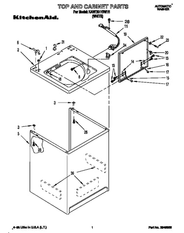 Top and cabinet