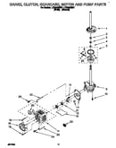 Brake, clutch, gearcase, motor and pump