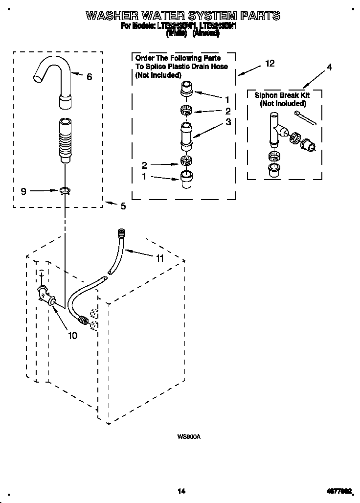 Washer water system