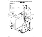 Whirlpool LTE6234AN2 dryer support and washer harness diagram