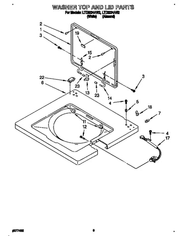 Washer top and lid