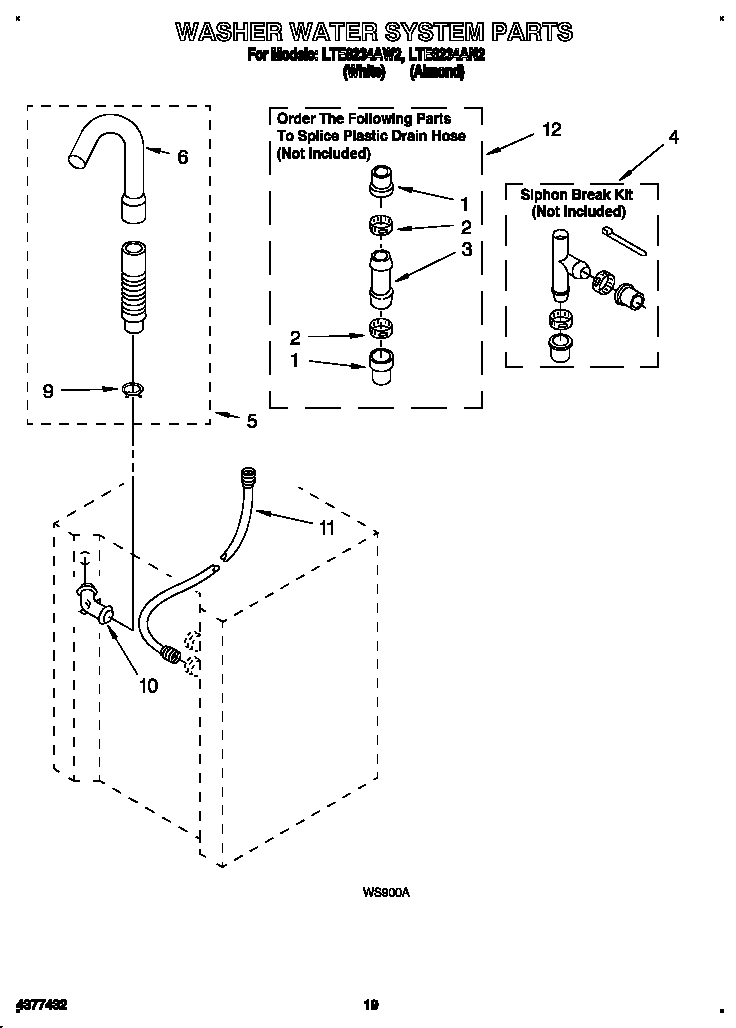 Washer water system
