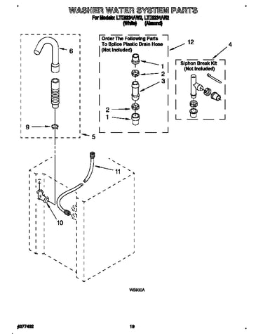 Washer water system