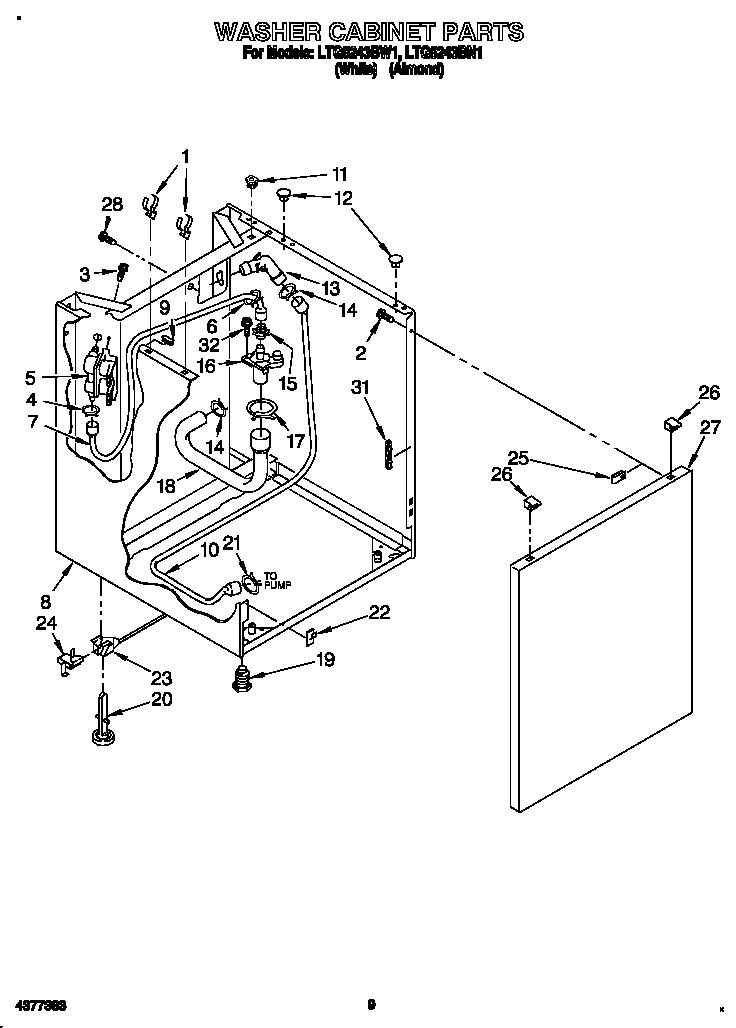 Washer cabinet