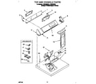 Whirlpool LEE9848BQ2 top and console diagram
