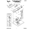 Whirlpool LGE9848BZ2 top and console diagram
