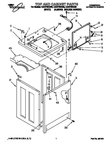 Top and cabinet
