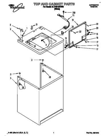 Top and cabinet