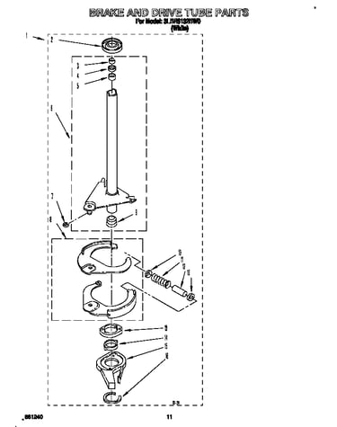 Brake and drive tube