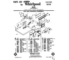 Whirlpool LTE5500W1 top and console assembly diagram