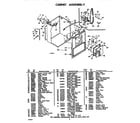 Whirlpool LTE5500W1 cabinet assembly diagram
