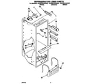 KitchenAid ED22DQXBN00 refrigerator liner diagram
