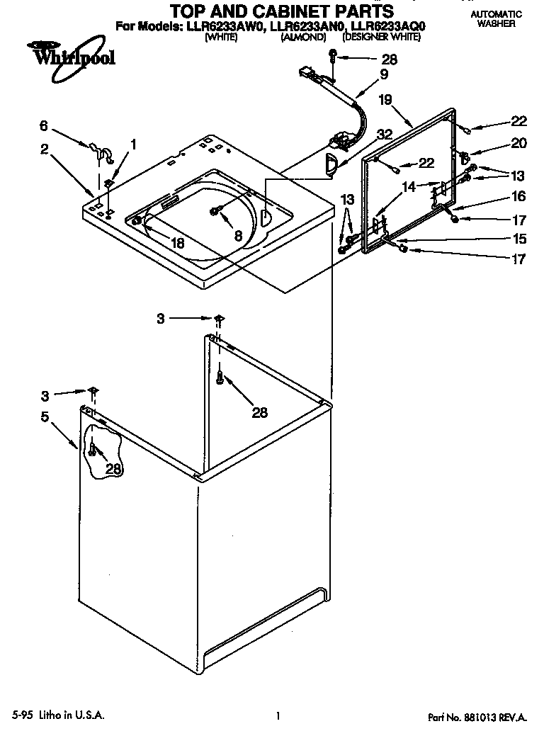 Top and cabinet