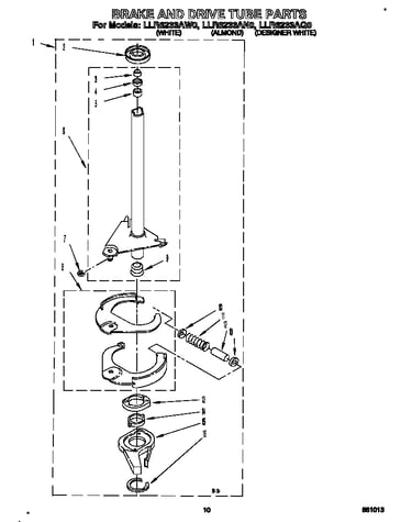 Brake and drive tube