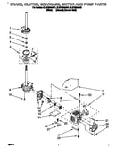 Brake, clutch, gearcase, motor and pump