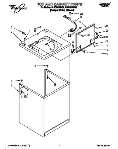 Top and cabinet