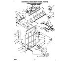 Whirlpool 4LSC8255BQ2 controls and rear panel diagram