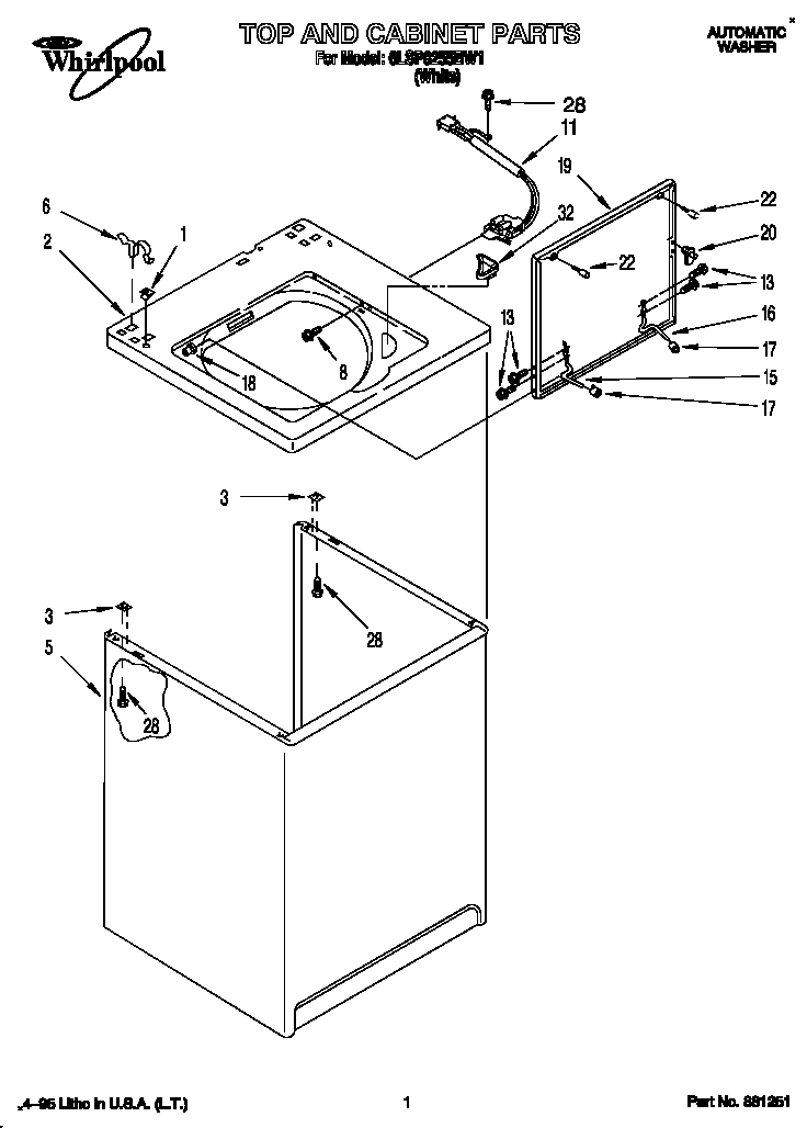 Top and cabinet