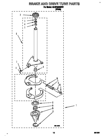 Brake and drive tube