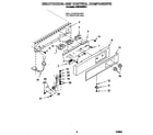 Whirlpool JT051CAE2512 escutcheon and control components diagram