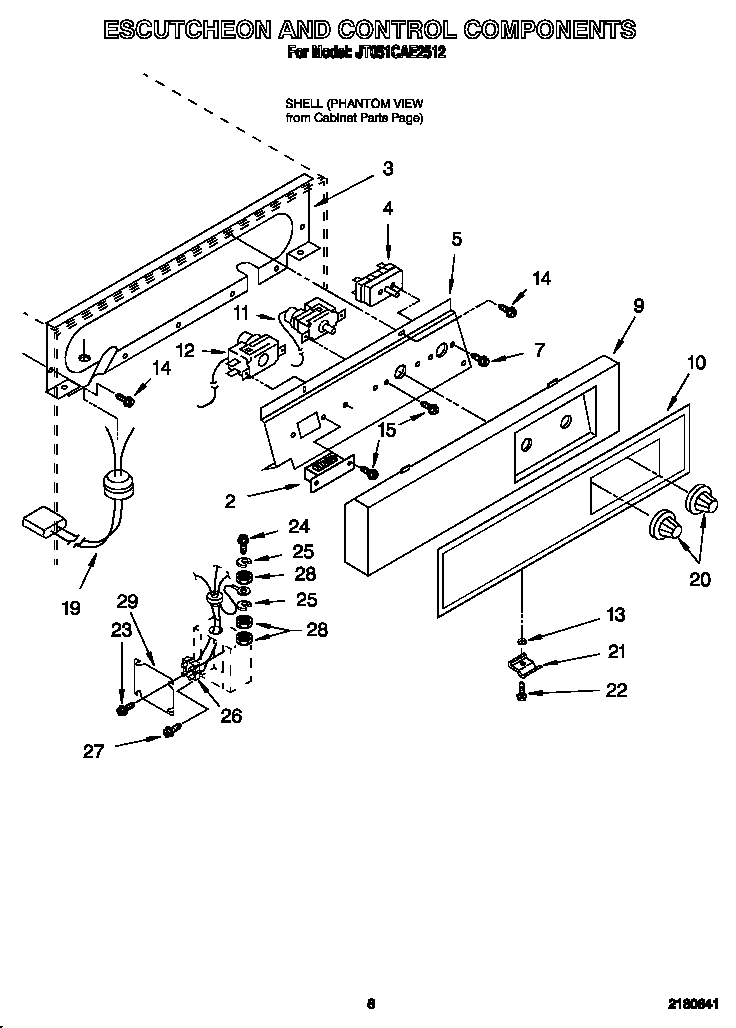 Escutcheon and control components