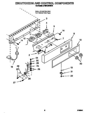 Escutcheon and control components