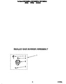 Sealed gas burner assembly