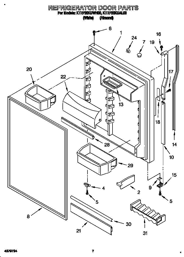 Refrigerator door