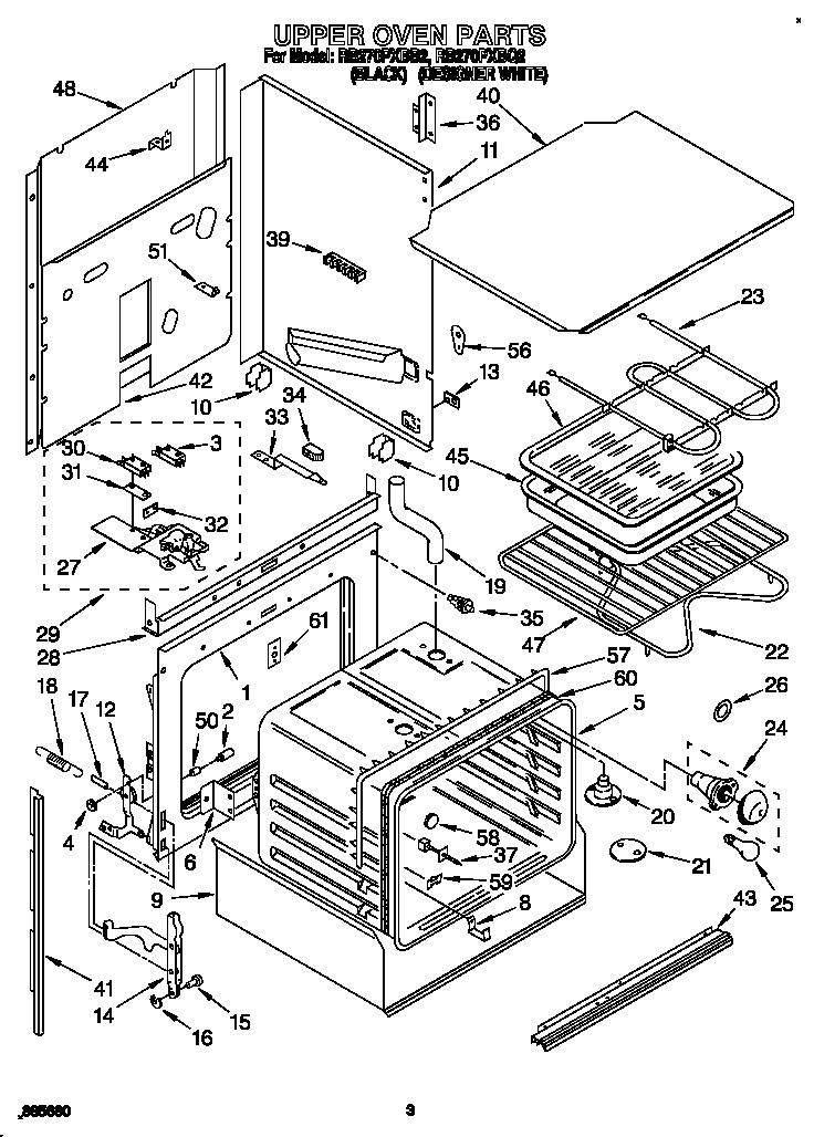Upper oven